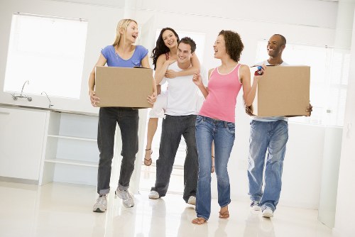 Professional team planning office relocation