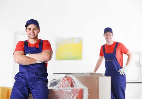 Unloading large items with a London man and a van
